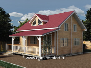 Веранда из бруса 7.5х2.5